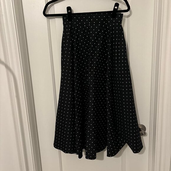 Uniqlo Polka Dot Midi A-Line Skirt - Picture 1 of 3